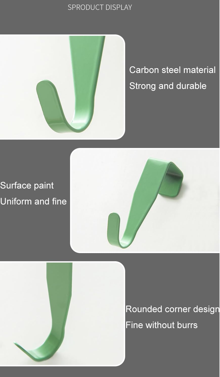 eywlwaar Over The Cabinet Door Hooks Door Hanger 4Pack Single Hook（Thickness Over 0.8Inch is Not Suitable）