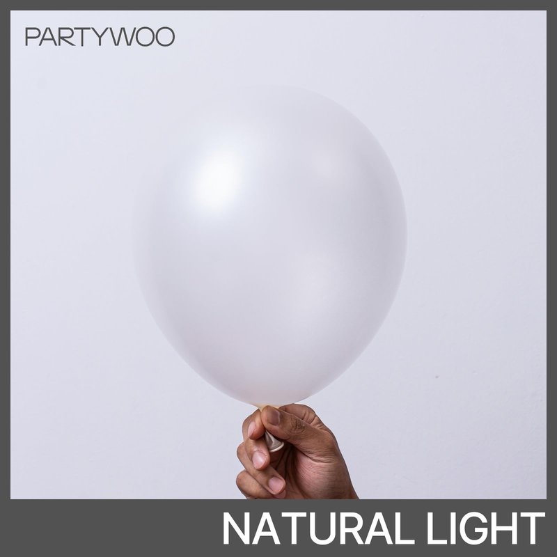 PartyWoo Pearl White Balloons 50pcs 12 Inch Metallic White Latex Balloon for Anniversary Retirement Wedding Graduation Baby Shower Birthday Gender Reveal Engagement Tea Party Decorations White-Z30