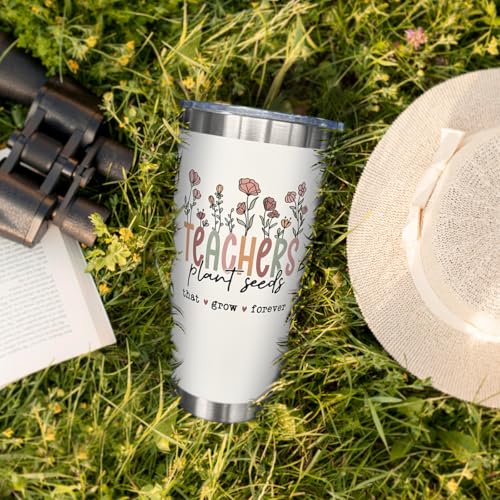 SOL VIBES 20 oz Teacher Gifts Travel Tumbler Coffee Cup - 20 Ounces