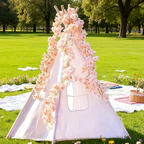 YRIOWMI 10-Pack 59FT Pink Cherry Blossom Garland for Wedding & Home Decor