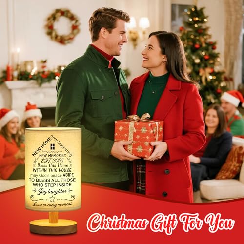 WSYEAR House Warming Gifts New House Decor, Table Lamp Best Housewarming Gifts 2025 New Home Gift Ideas Women Couple, New Home New Adventure New Memories