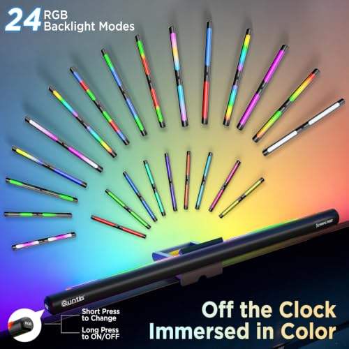 Quntis RGB Backlight Monitor Light Bar 15.7 Inch Eye Care Dual Light for Gaming & Work