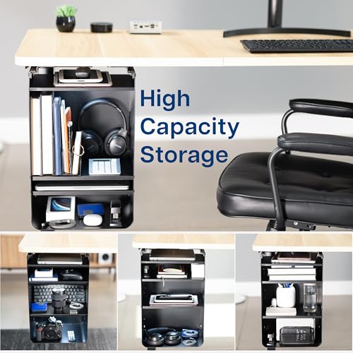 VIVO Under Desk Storage Cabinet with 4 Shelves, Steel Office Organizer