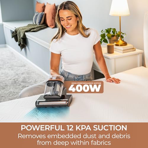 Bed Mattress Vacuum Cleaner with UV-C Light & HEPA Filter