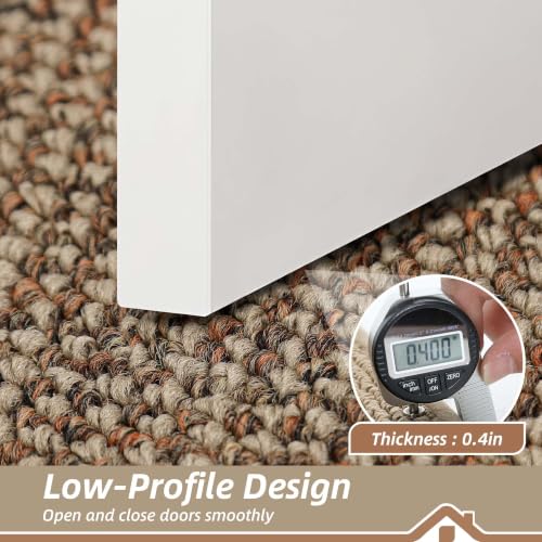 Indoor Door Mat 32x48 Taupe Dirt Trapper Non-Slip Entrance Rug - Low Profile