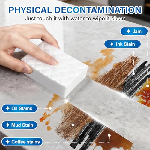 180 Pack Magic Sponges Cleaning Eraser - 2X Density Melamine Foam for Stain Removal