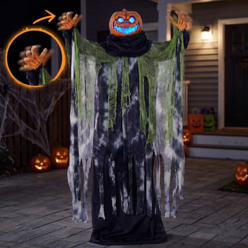 JOYIN 72" Halloween Decorations Outdoor Life Size Animatronics Ghost