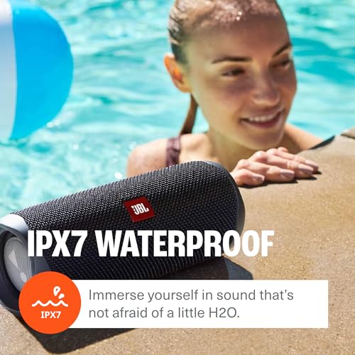 JBL Flip 5 Teal Waterproof Portable Bluetooth Speaker - 12H Battery, Rugged Design