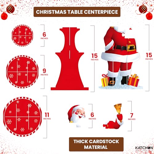 KatchOn Christmas Cupcake Stand Set of 2 - Red & Green Holiday Decor