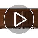 Twin Wood Headboard - Walnut Finish, Retro Modern Style, Compatible with Billie & Margo Bed Frames