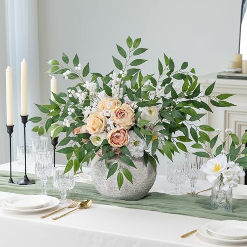 Artificial Greenery Stems - 36Pcs Italian Ruscus 20-Inch Fake Plant Spray for Wedding & Home Decor - Variation of THIS listing