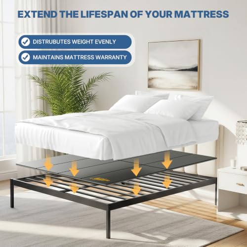 King Size Bunkie Board 76x80'' Wood Bed Support Anti-Slip for Mattress Stability