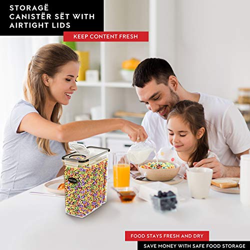 Standard 4 Pack Airtight Cereal Storage Containers 4L Set of 4 - DWËLLZA KITCHEN