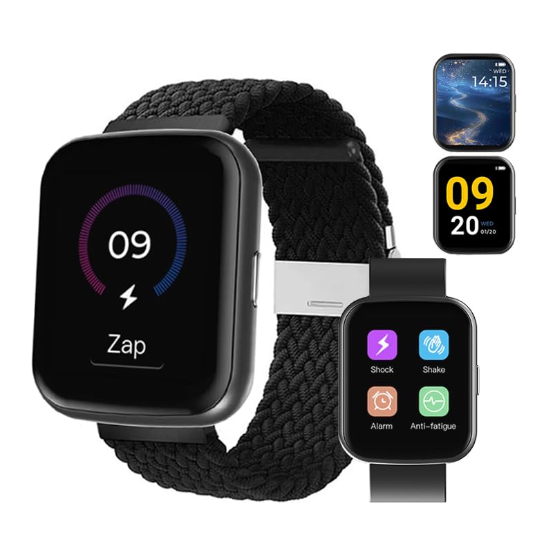 Electric Shock Alarm Clock for Heavy Sleepers - Wearable Silent Shock Pulse with Touch Screen