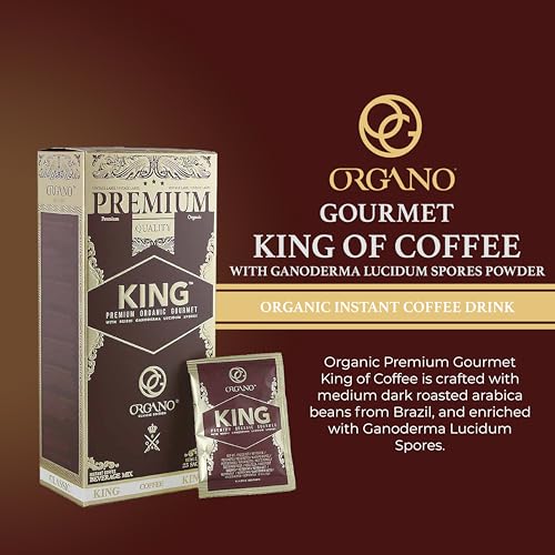 ORGANO King of Coffee, 100% Certified Ganoderma Lucidum (25 Sachets)