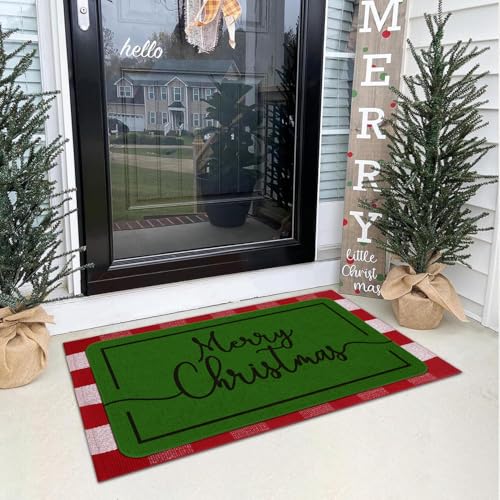 Maytycroco Merry Christmas Welcome Door Mat 30x17 in (Rectangular) - Christmas-03