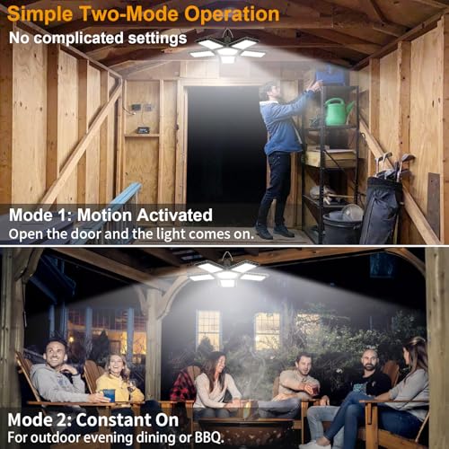 Solar Shed Light with Motion & Constant On LED 267 Brightness