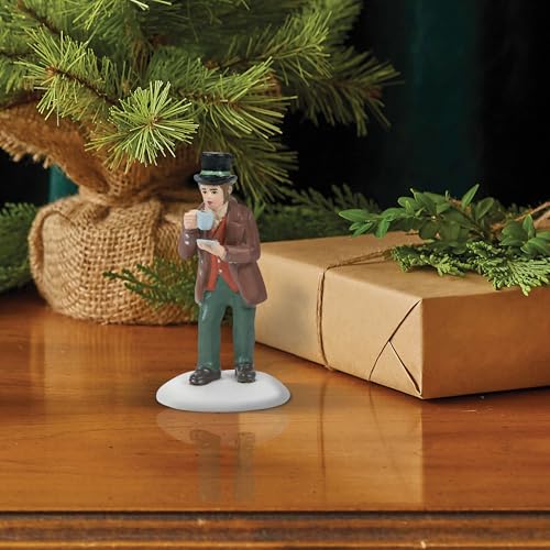 Department 56 Dickens Village Coffee Figurine, Garraway's Coﬀee House Accessory