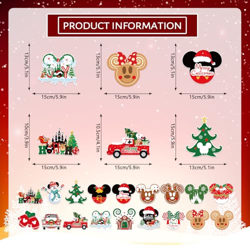 72Pcs Mouse Christmas Party Decorations Hanging Swirls Merry Christmas Ceiling Hanging Decorations Whirls Glitter Foil Ceiling Swirls Streams for Winter Holiday Xmas Decor Supplies