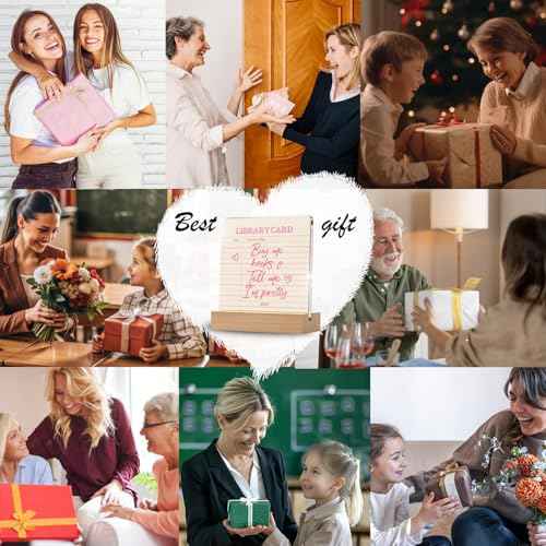 YAANUNULU Buy Me Books & Tell Me I am Pretty Desk Decor Acrylic Plaque with Wooden Stand for Women Book Lovers, Bookish Home Decoration Home Bedroom Office Bookshelf Decor 4.3 X 4.7 Inches