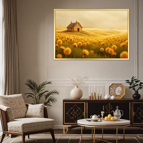 Giftgarden 24x36 Poster Picture Frame Gold, Textured Metal 36x24 for