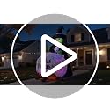 Enlik 6 FT Inflatable Witch and Cauldron Halloween Yard Decor with RGB Light Show - Outdoor Spooky Blow Up for Lawn, Porch, Garden, Party, Halloween Decorations