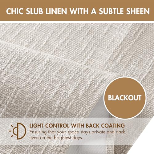Madison Park Linen Slub Blackout Roman Shade 33x64 Insulated Window Covering