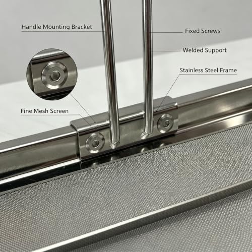 AF45 13.75" x Universal Commercial Deep Fryer Filter, 304 Stainless