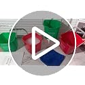 6 Pack Red 3 Quart Sanitizing Cleaning Buckets with Outlet & Handle