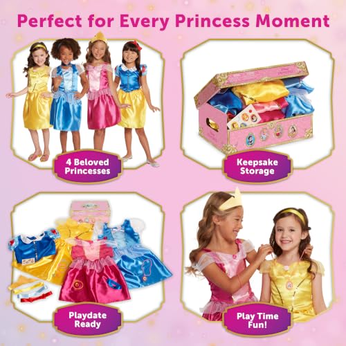 JAKKS Pacific Disney Princess Dress Up Trunk Deluxe 21-Piece Costume Set - New Deluxe Variant