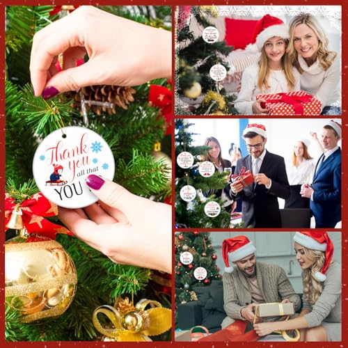 Barydat 24 Pcs Christmas Coworker Appreciation Ornaments Bulk Holiday Gifts