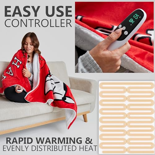 Get Trend Snoopy Electric Heated Blanket Twin Size with 9 Heat Settings