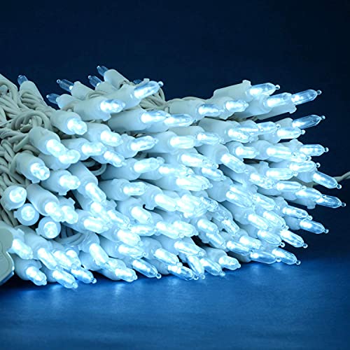 Sweet Shine Cool White LED Christmas String Lights 66ft 200 Bulbs UL Certified