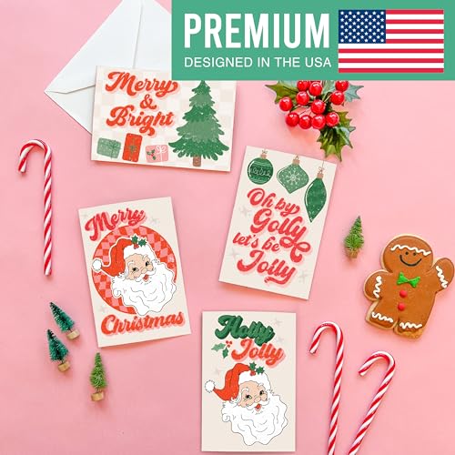 Hadley Designs Blank Christmas Cards with Envelopes (54) – 5x3.5" Holiday Note Cards