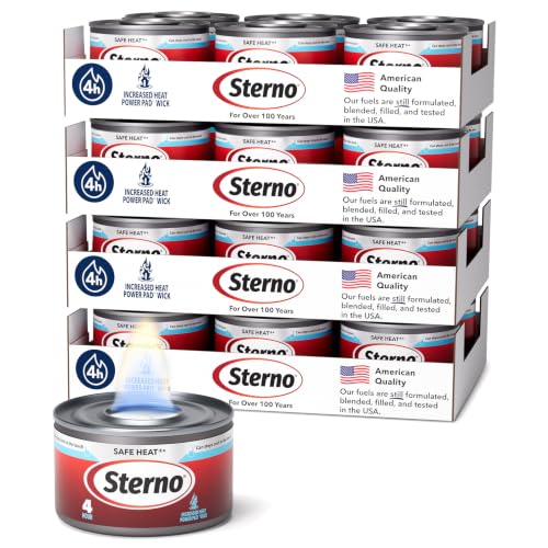Sterno Safe Heat PowerPad Chafing Fuel 4-Hour Burn - 24 Pack