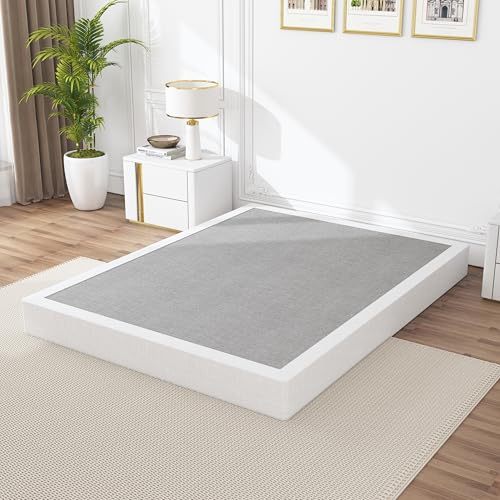 Snaye Queen Size Box Spring 8 Inch High, Heavy Duty Metal Bed Base, Noise-Free, Easy Assembly