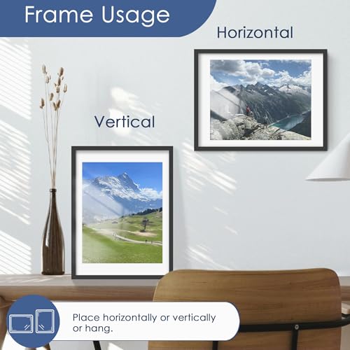 PEALSN Black 18x24 Poster Frame Set of 6 Wall Mount Display