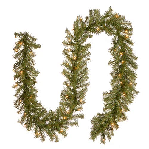 9ft Pre-Lit Artificial Christmas Garland with White Lights - Norwood Fir