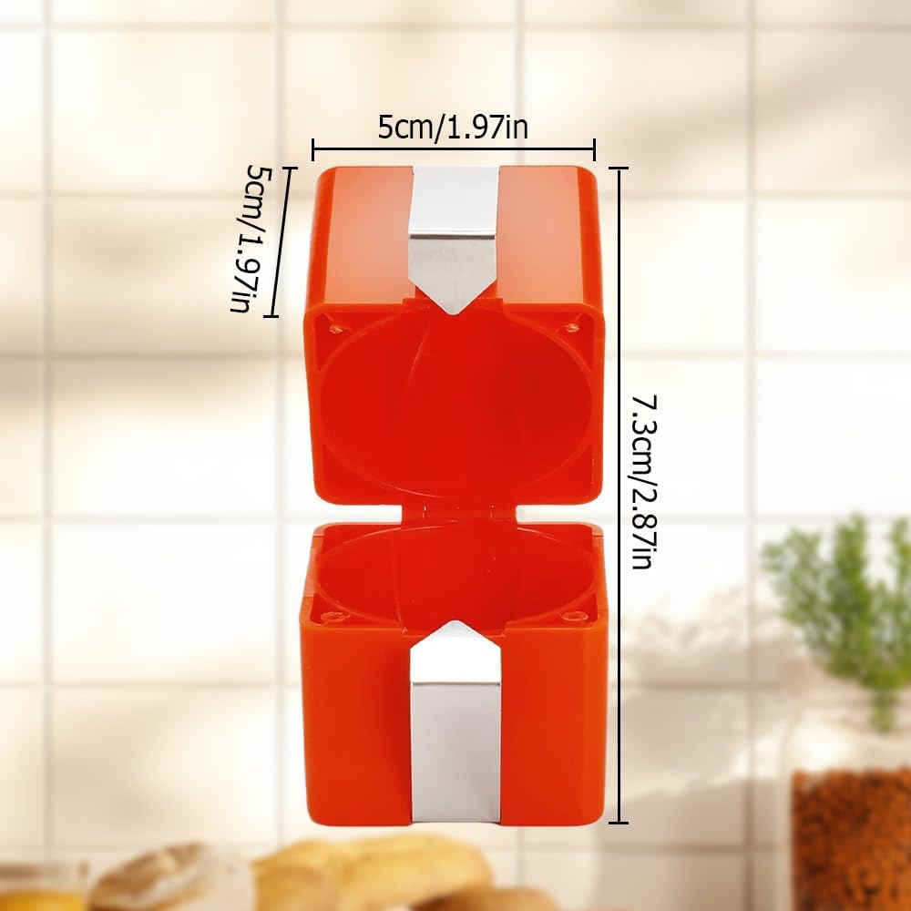Skiennix Stainless Steel Egg Shell Opener - Multifunctional Cracker & Separator Tool | Easy Peeling, Orange