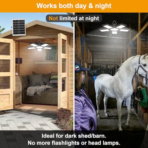 Solar Shed Light with Motion & Constant On LED 267 Brightness