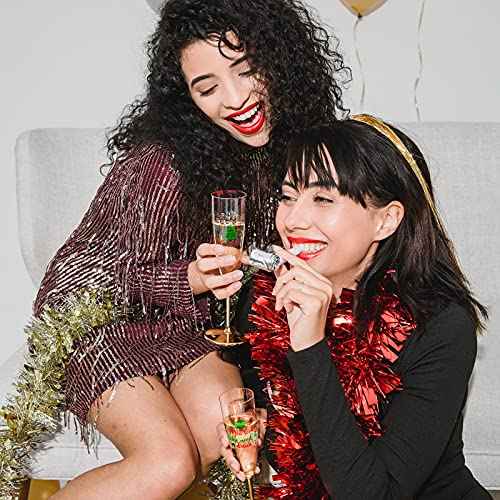 72 Pcs Christmas Reusable Funny Wine stickers Christmas Drink Markers moose stickers for Xmas,Birthday, Wine Tasting Party Decorations