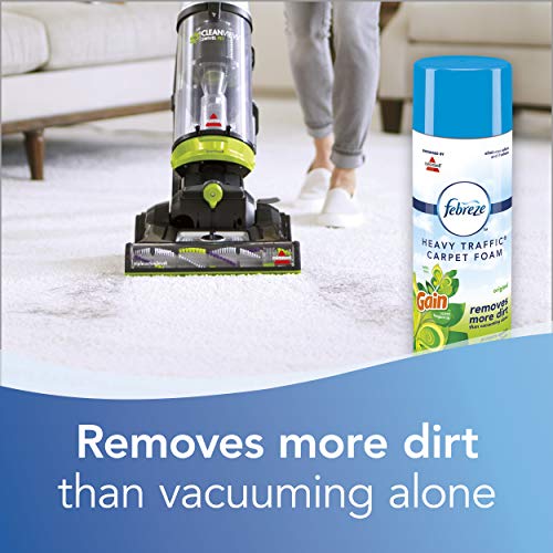 Heavy Traffic Carpet Foam Cleaner with Gain Scent - 4 Pack of 22oz, Febreze Variation