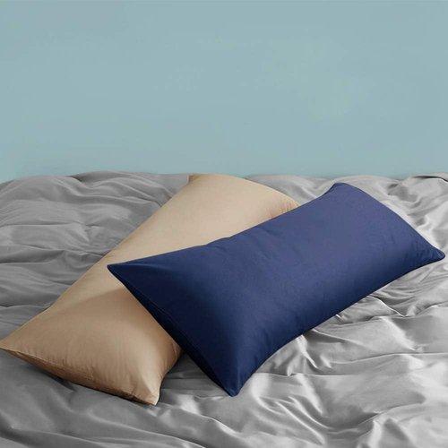 FLXXIE Body Pillow Cover - Super Soft Microfiber 20x54 | Envelope Closure, Stain Resistant, Navy