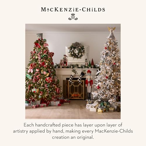 MacKenzie-Childs Beaded Holiday Ornament Set - Christmas Tree Decorations, Set of 3