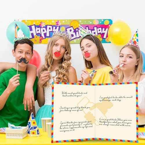 Jumbo Greeting Card with Envelope Giant Thank You Card Big Thank You Greeting Card Appreciation Huge Gratitude Card for Classroom Teacher New Year Christmas Birthday Gift Large 14 x 22 Inch