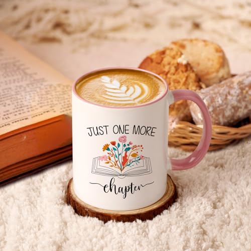 Just One More Chapter Mug - 11 oz Book Lovers Gift for Readers