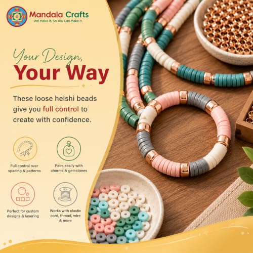 Merry Christmas 6mm Polymer Clay Beads Heishi Necklace Bracelet Craft Kit 5735 pcs