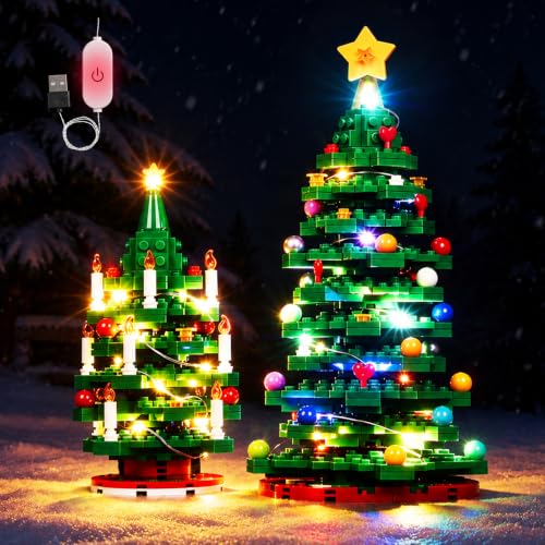 Nitemode LED Light Kit for Lego 40573 Christmas Tree White - Adjustable Brightness
