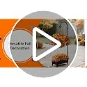 Artificial Fall Flowers Hanging Basket - Orange, Yellow, Brown Outdoor Decor