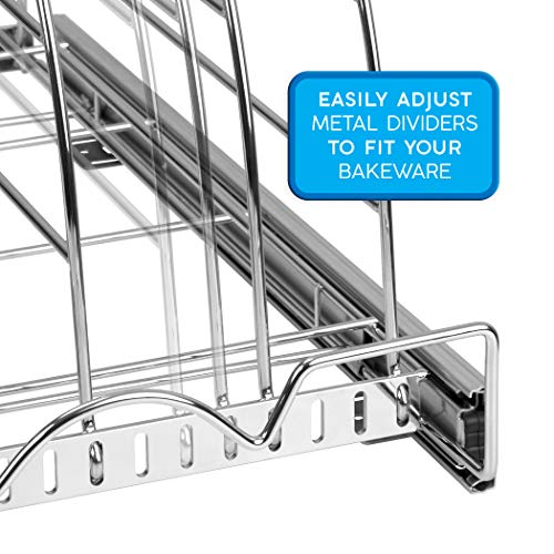 Hold' n Storage 12.5"W x 21"D Pull Out Kitchen Cabinet Organizer for Bakeware